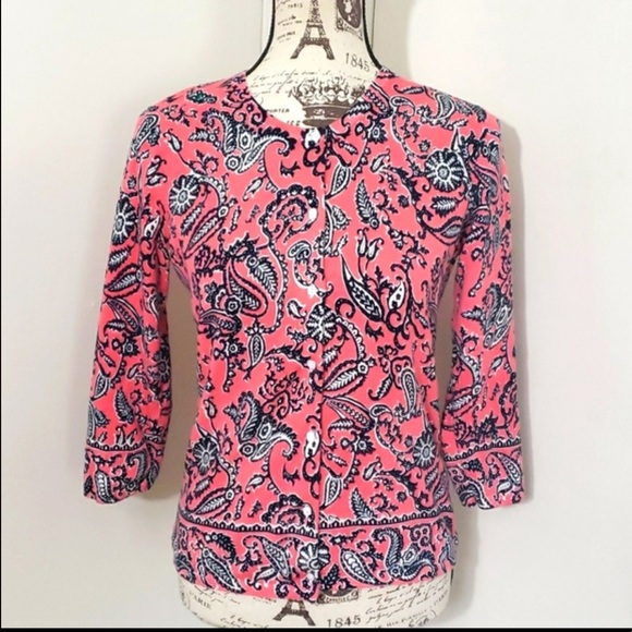Sarah Spencer Paisley Print Cardigan - Picture 2 of 8